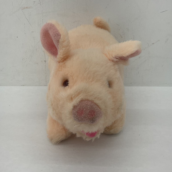 Iwaya Corp 1986 Pink Stuffed Animal Vintage Pig Plush Toy - Picture 1 of 7